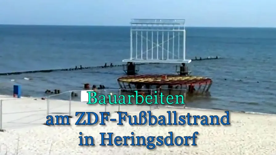 Bauarbeiten am ZDF-Fußballstrand beginnen – Lafer und Lichter kommen