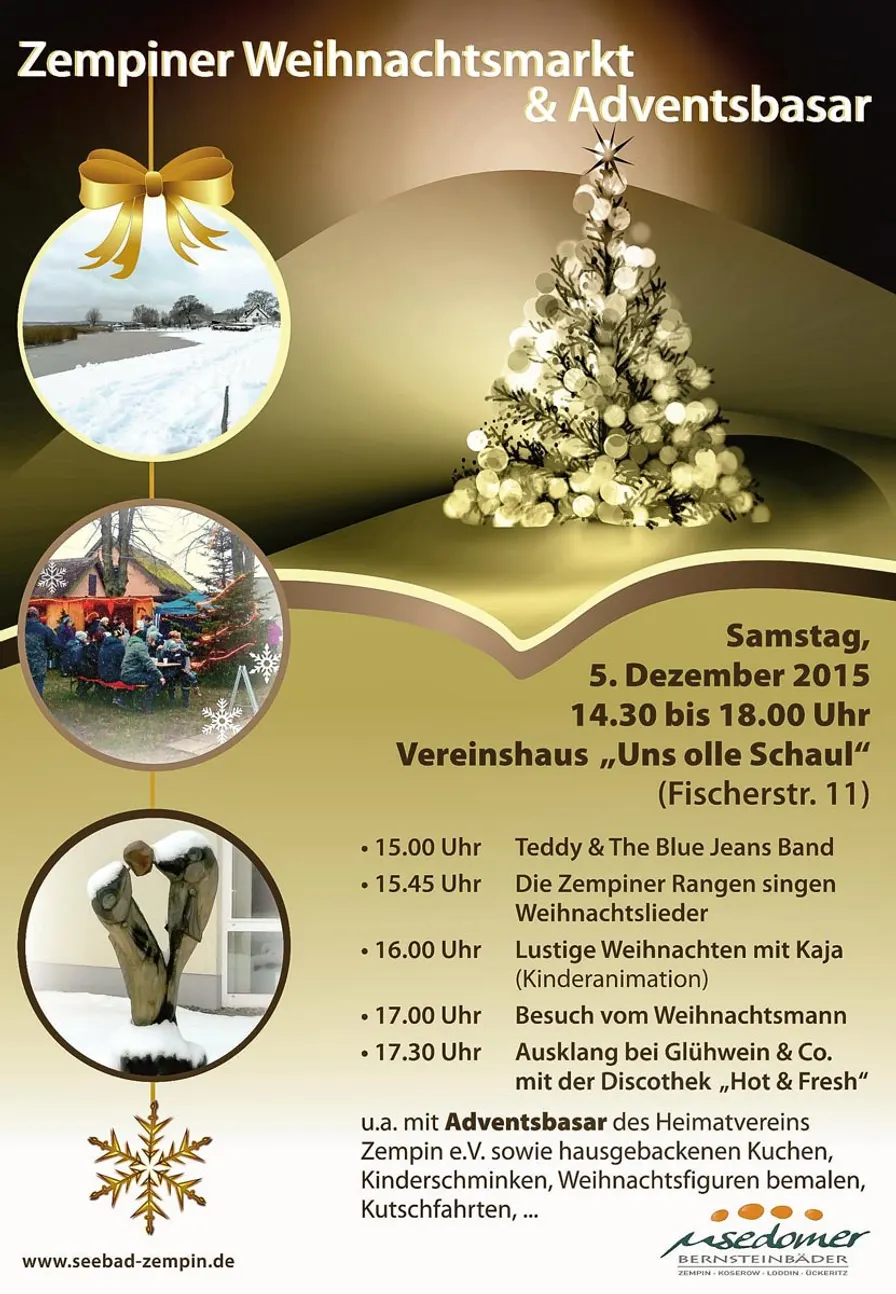 Weihnachtsmarkt im kleinsten Seebad auf Usedom