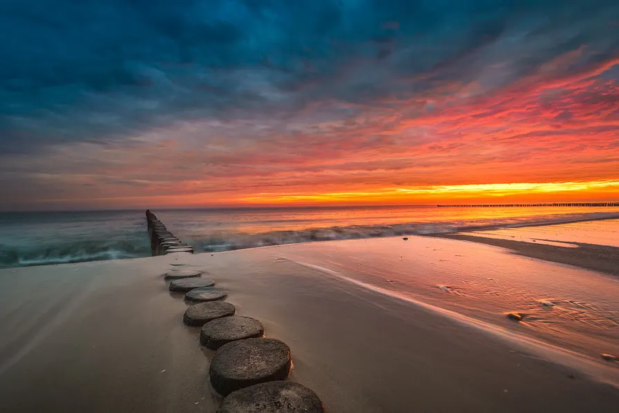 Bilder im Meer am Strand