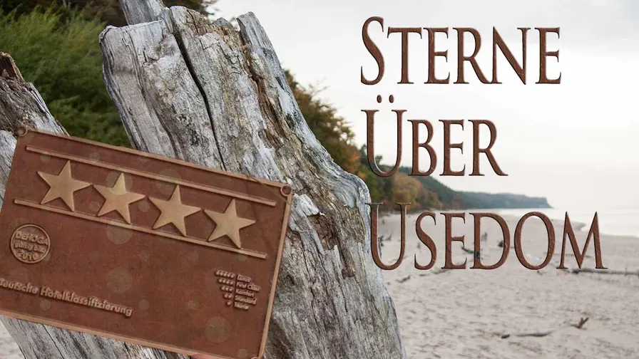 Hell leuchten die Hotel-Sterne über Usedom