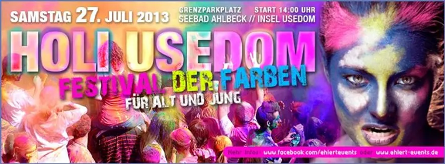 Holi Usedom das Festival der Farben auf der Ostseeinsel