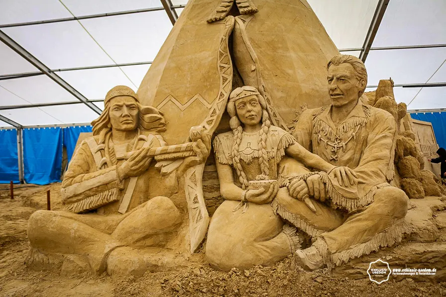 Sandskulpturen auf Usedom zu bewundern