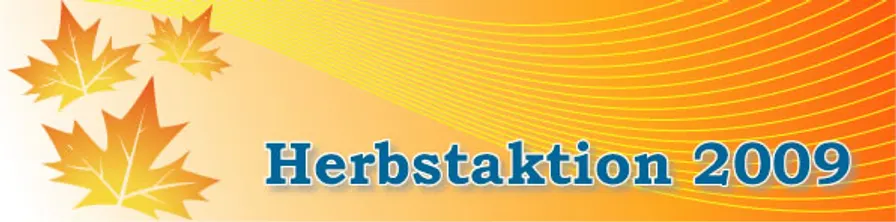 Herbstaktion 2009 - Ferienwohnung exklusiv eintragen!