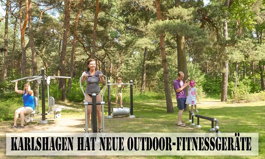 Neue Outdoor-Fitnessgeräte in Karlshagen