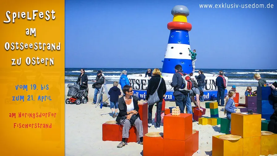 Spielfest am Ostseestrand zu Ostern