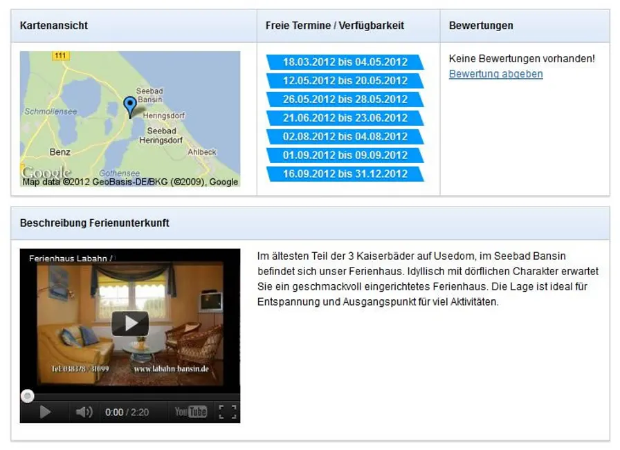 Ferienwohnung mit Video präsentieren