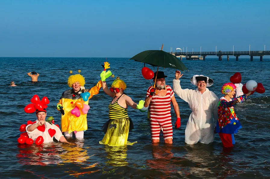 Eisbaden auf Usedom - 24. Usedomer Winterbadespektakel
