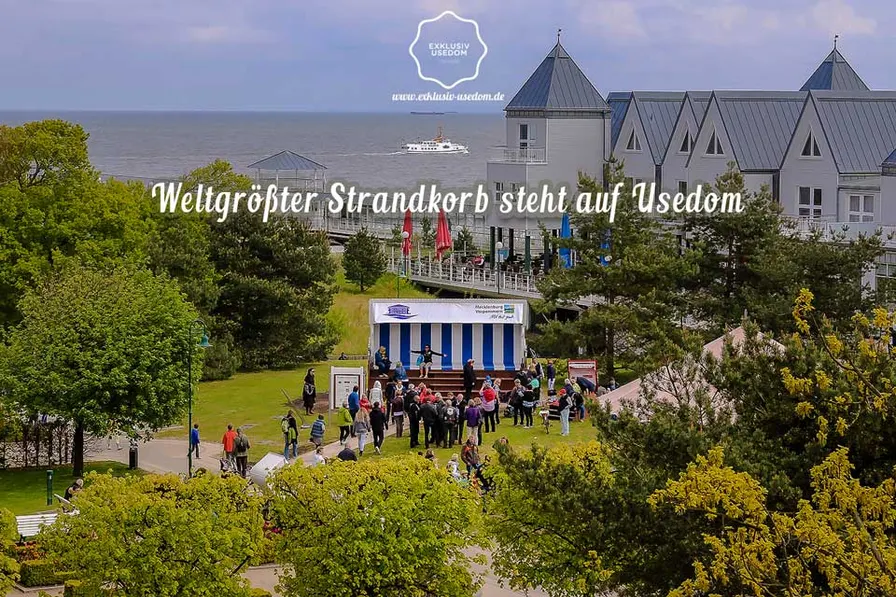 Usedomer XXL-Strandkorb - Happy Birthday