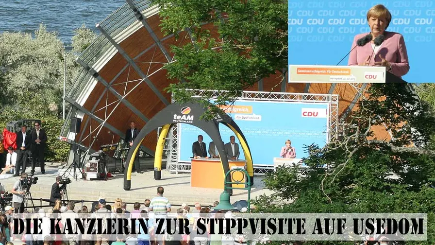 Die Kanzlerin zur Stippvisite auf Usedom