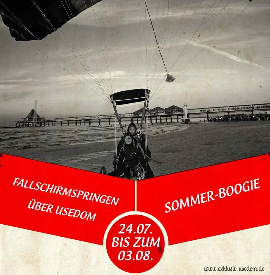 Fallschirmspringen über Usedom