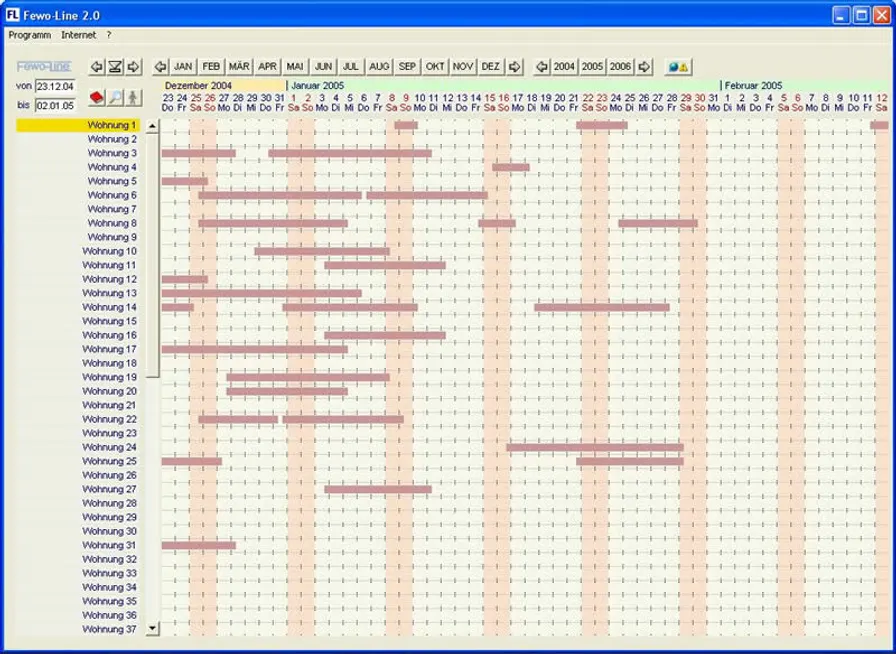 Fewo - Line  die Software für Vermieter