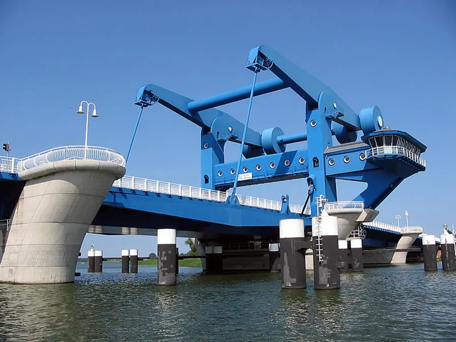 Vollsperrung Peenebrücke in Wolgast