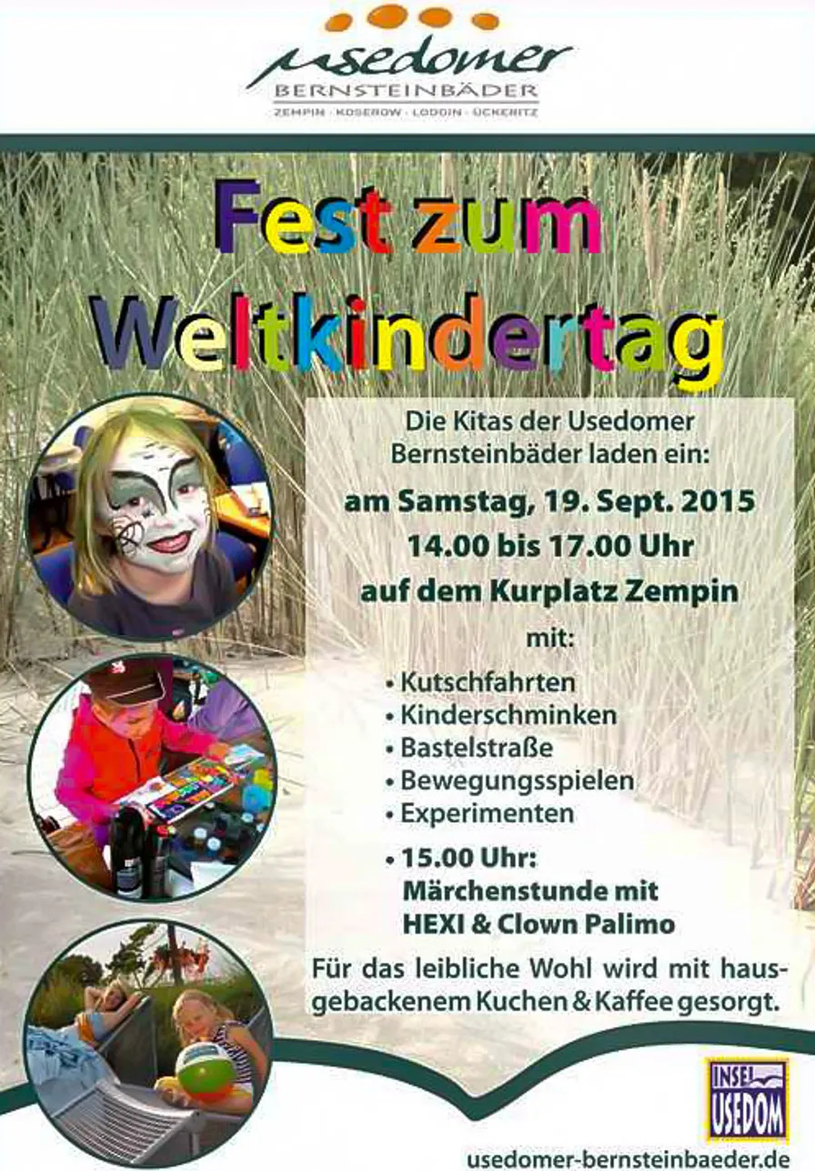 Usedomer Bernsteinbäder feiern Weltkindertag