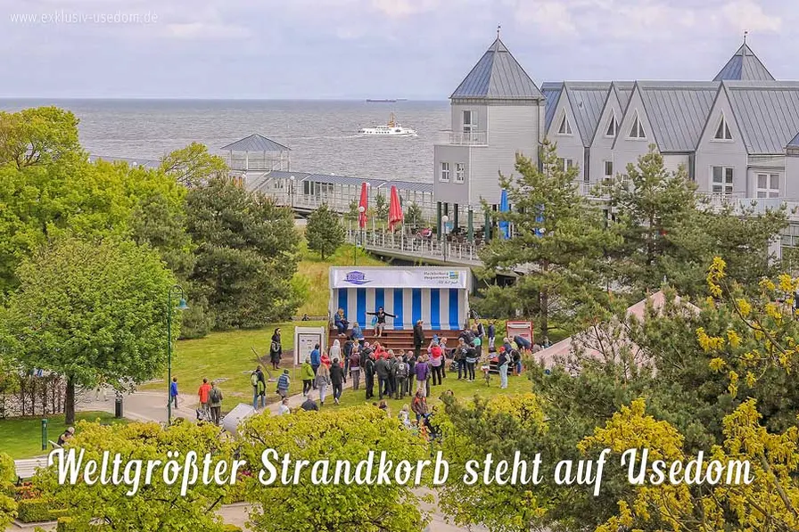 Weltgrößter Strandkorb steht auf Usedom