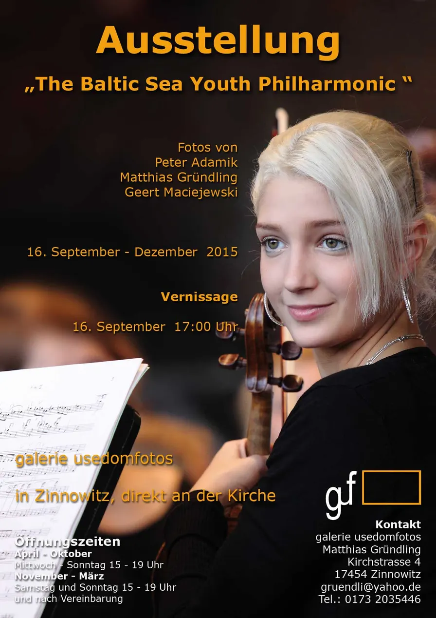 Fotoausstellung Baltic Sea Youth Philharmonic