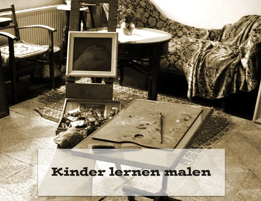 Kinder lernen malen