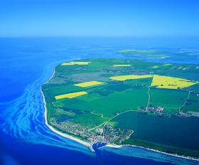 Luftaufnahme der Insel Poel