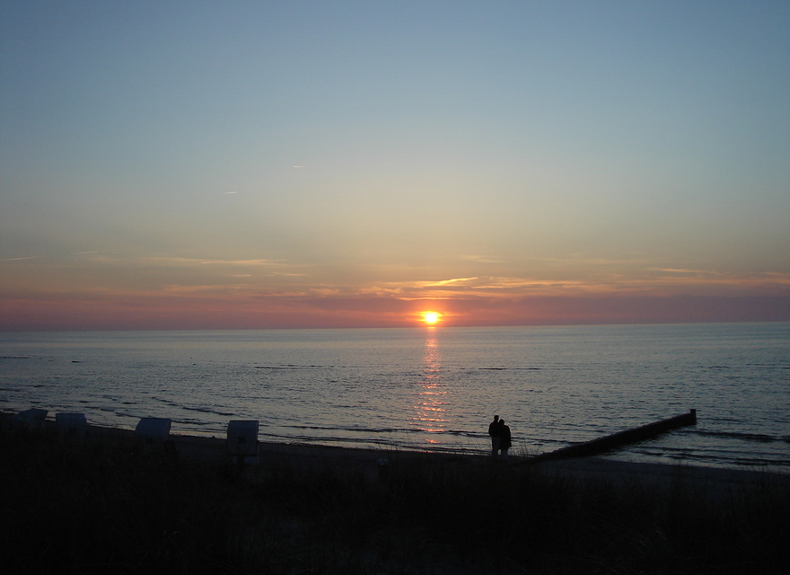 Sonnenuntergang über der Ostse