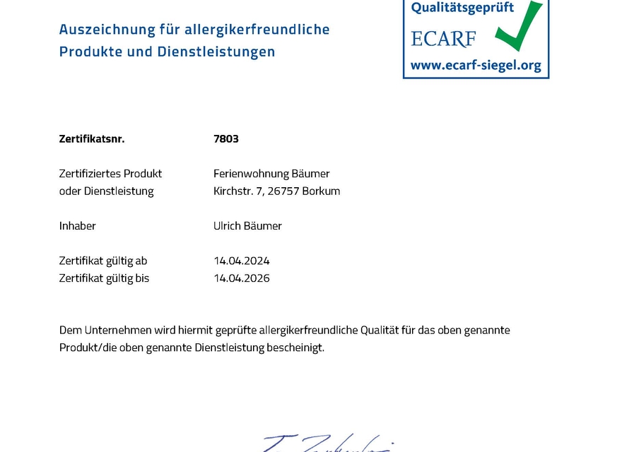 Allergikerfreundlcih