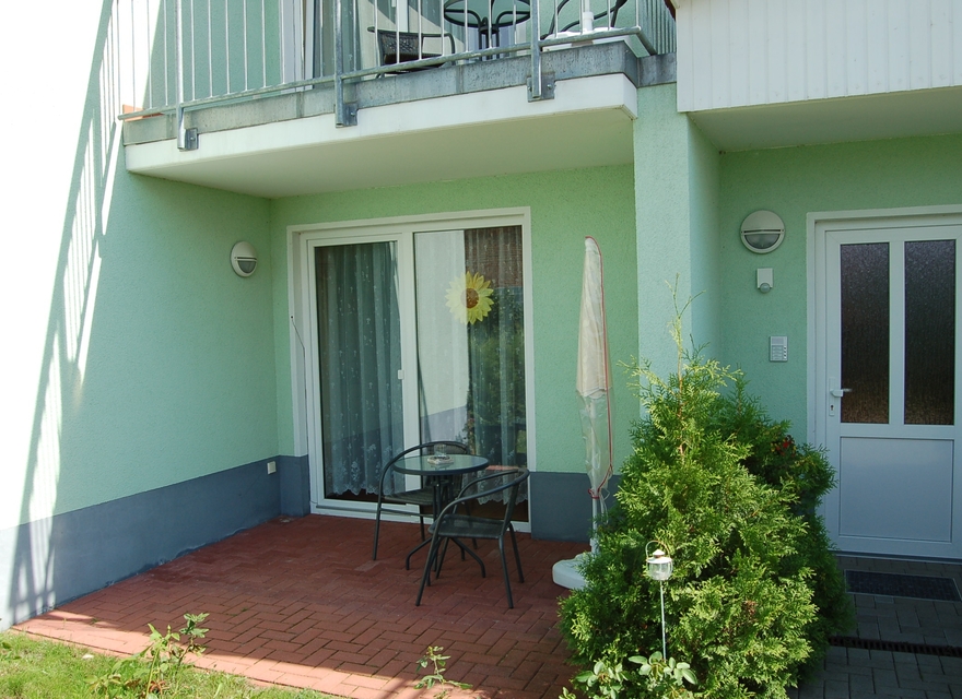 Blick auf die Terrasse