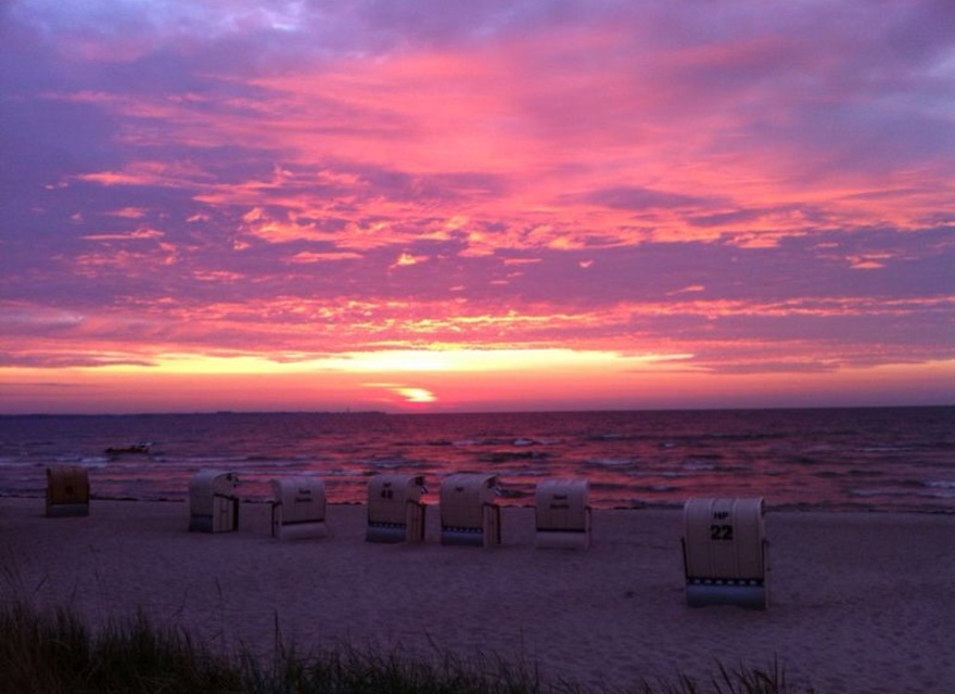 Sonnenuntergang über der Ostse