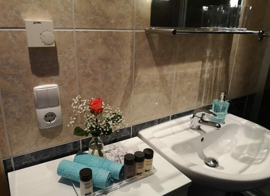 Bad- Waschbecken+ Pflegemittel