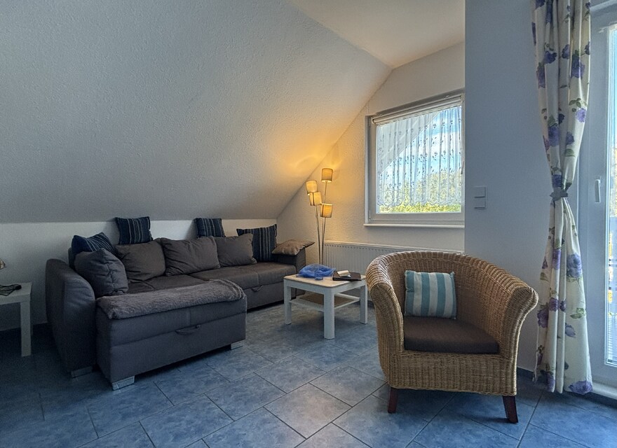 Wohnbereich mit Schlafcouch