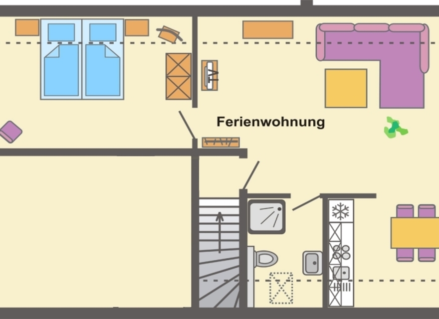Grundriss Fewo Butterblume