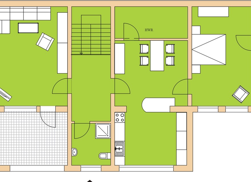 "Achtern" - Grundriss