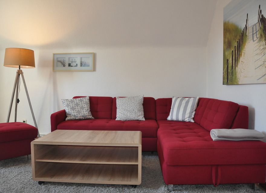 Wohnzimmer mit Schlafcouch