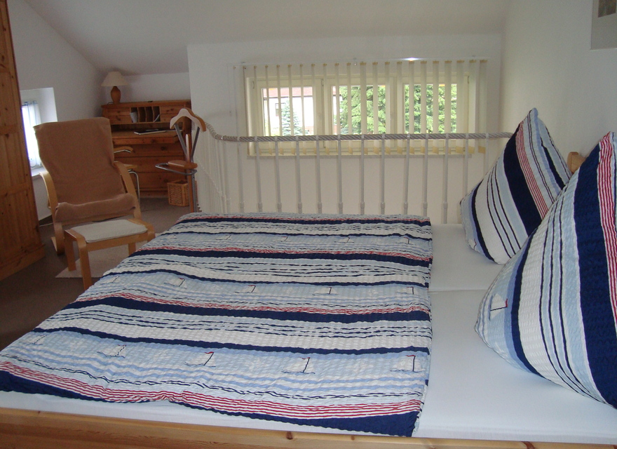Schlafzimmer auf der Galerie