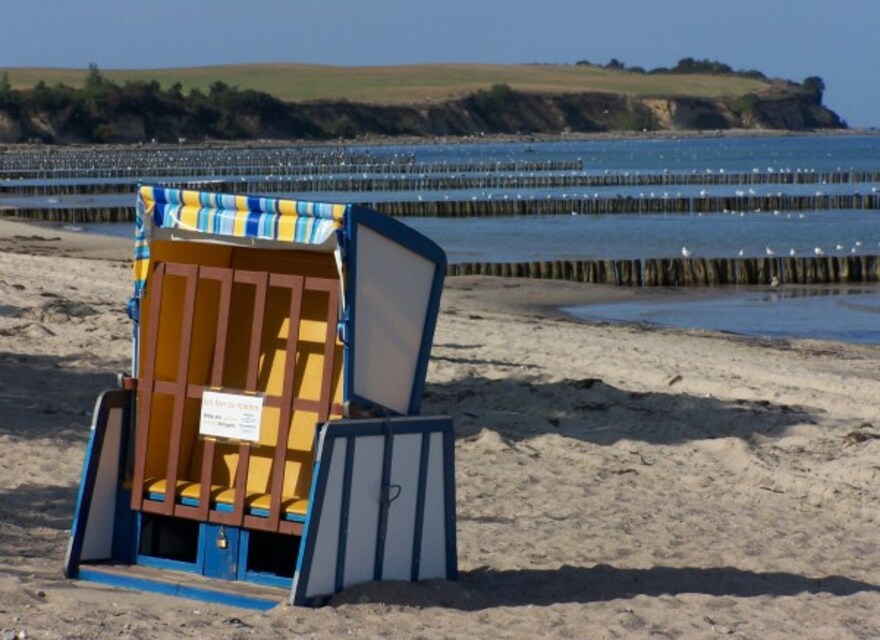 Strandkorb zum Entspannen