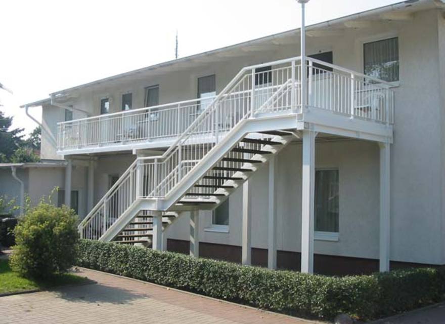 Treppenaufgang zur Wohnung