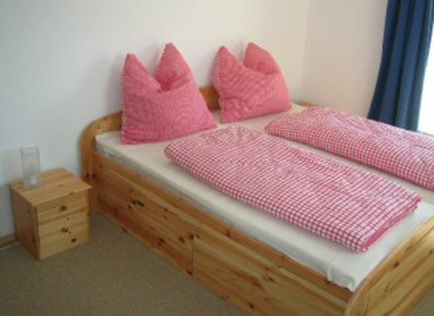 Blick in das Schlafzimmer