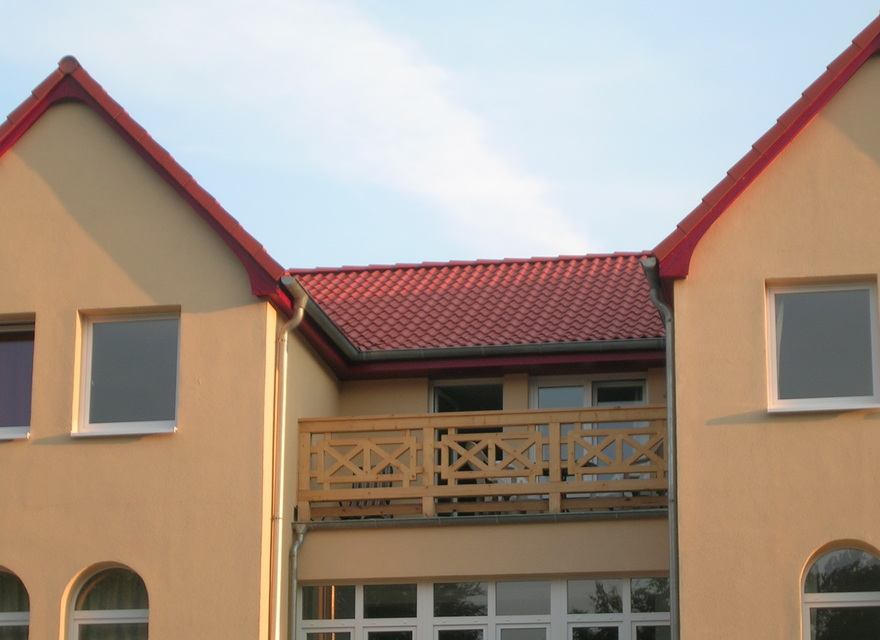 Der Balkon der Wohnung Möwe