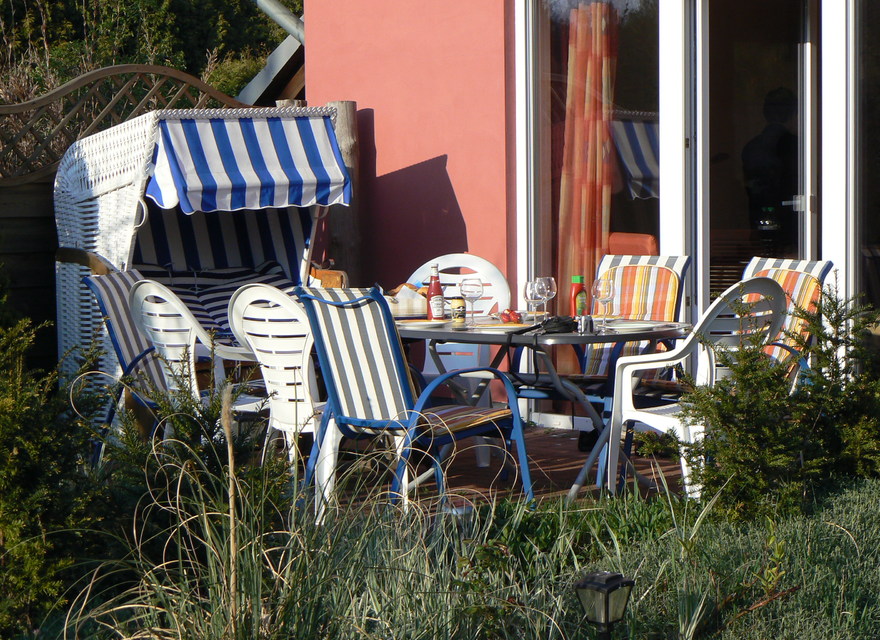 Blick auf die Terrasse