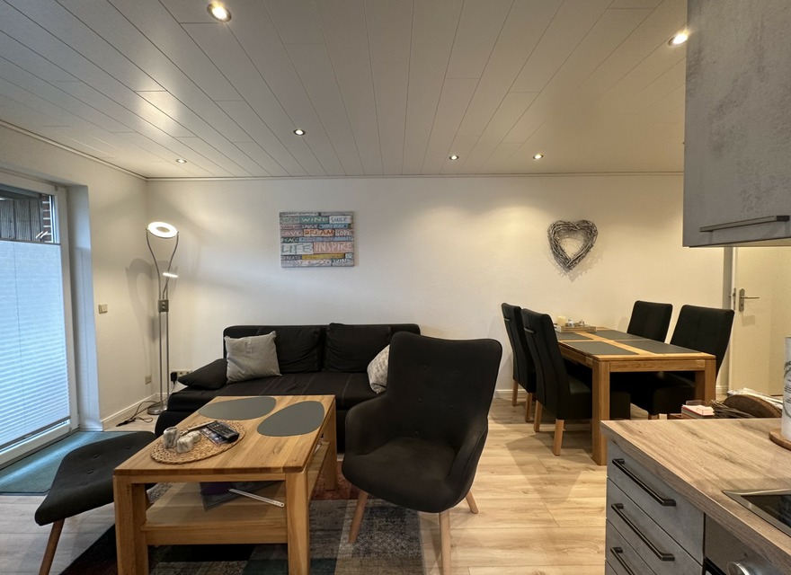 Wohnzimmer Blick aus der Küche