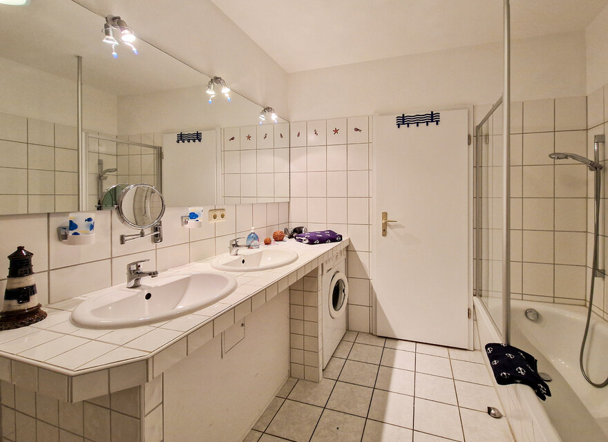 Doppelwaschtisch Waschmaschine