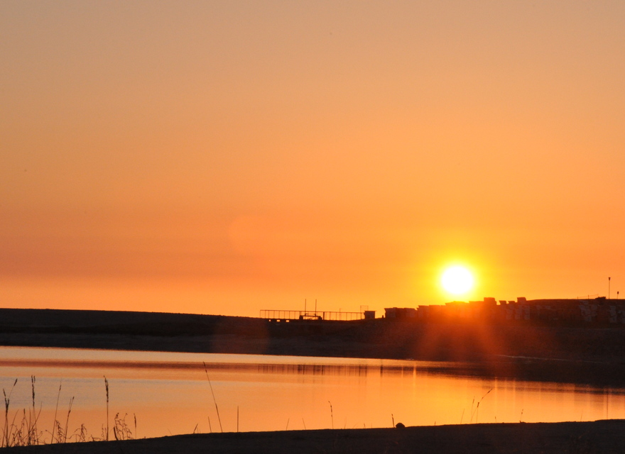 Sonnenuntergang in Büsum