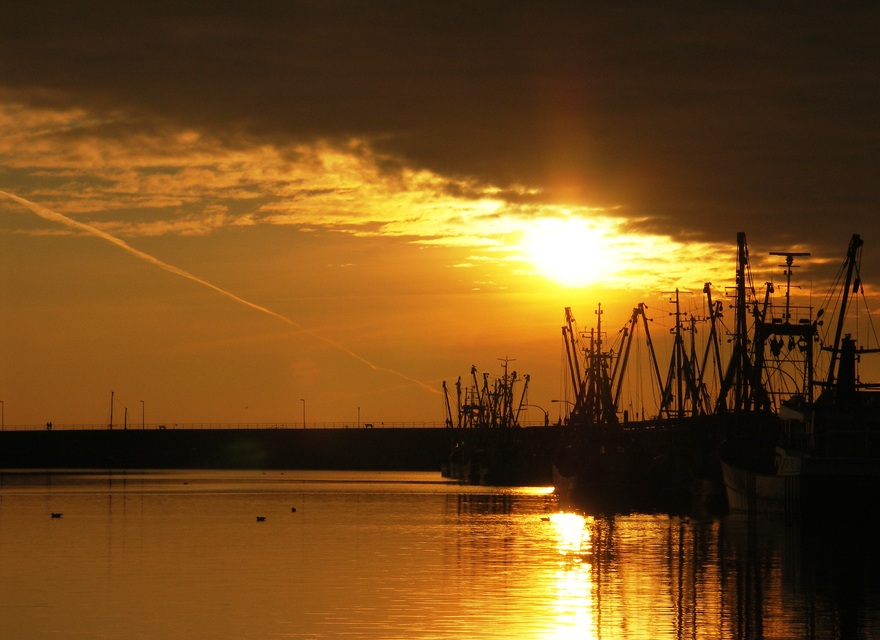 Abendstimmung im Büsumer Hafen
