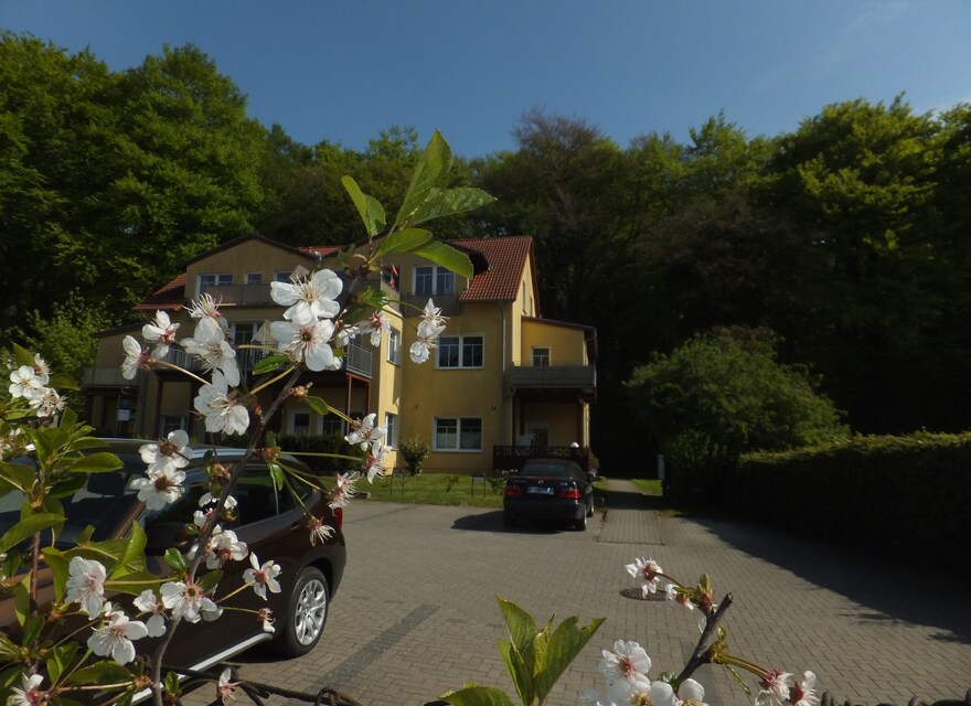 Aussenansicht mit Parkplatz