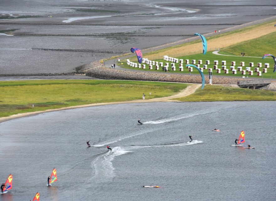 Kiter in der Lagune