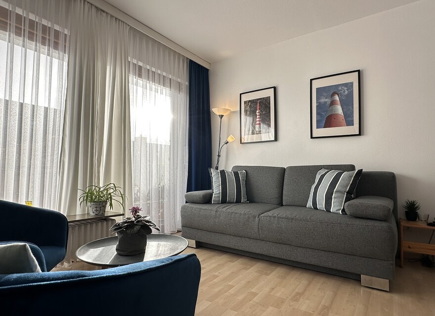 Wohnzimmer mit Schlafcouch