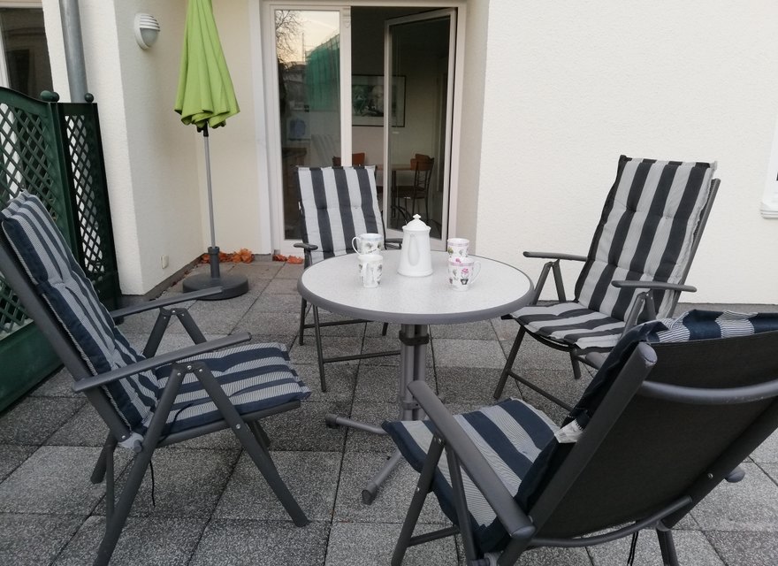 Sitzecke auf der Terrasse