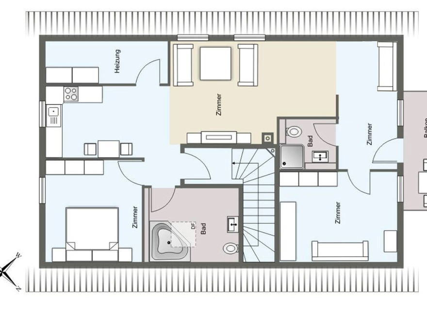 Grundriss Obergeschoss