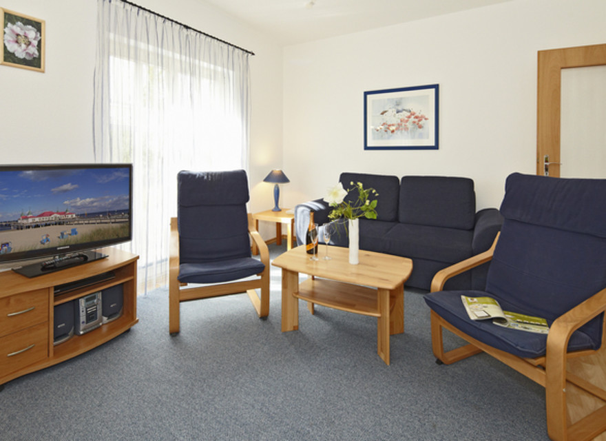 Wohnzimmer mit Schlafcouch