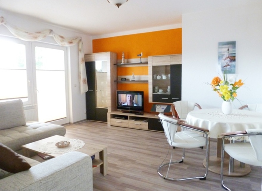 Wohnzimmer mit Schlafcouch