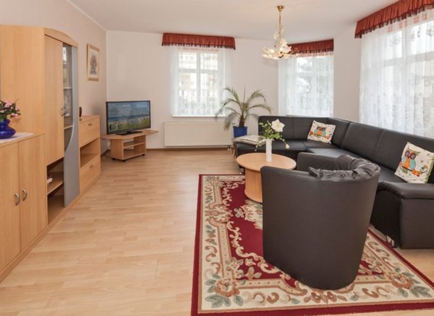 Wohnzimmer mit Schlafcouch