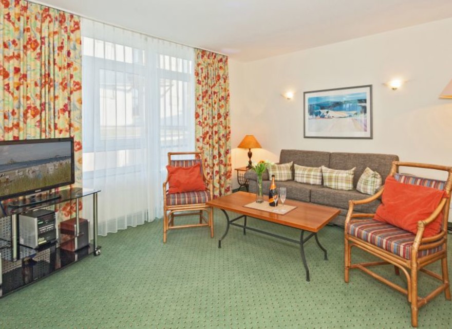 Wohnzimmer mit Schlafcouch