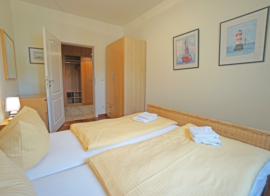 kleines Schlafzimmer mit Doppe